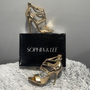 COPY - Sophia&Lee gold high heels size 6